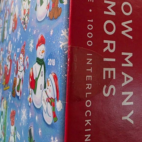 Hallmark Snow Many 20 Years Memories 1000 Piece Puzzle New Sealed Box Christmas - Picture 6 of 6